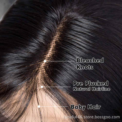 2021 Hot Selling Wholesale Cuticle Aligned Unprocessed Brazilian Hair Virgin Human Hair Lace front Wigs Soft Light 13X4 bob wig